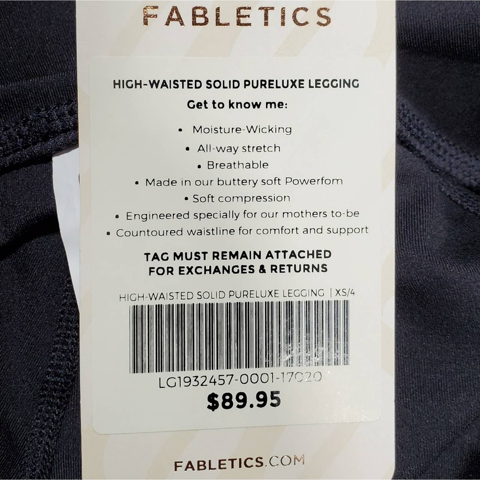 Fabletics High Waisted Solid Black Pureluxe Leggings – Eight Eleven Goods