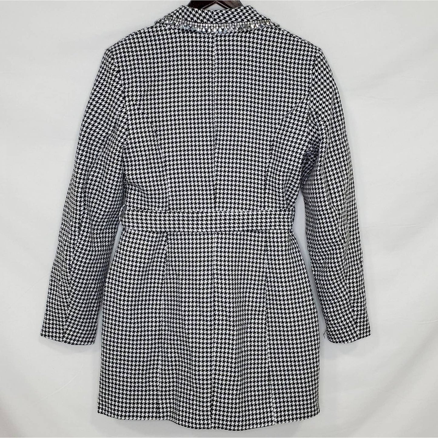 River Island Houndstooth Belted Women's Coat