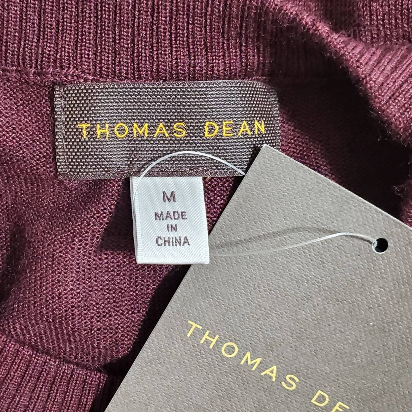 Thomas Dean Crew Neck Long Sleeve Men's Sweater