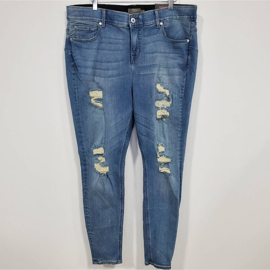 Torrid Bombshell Skinny High-Rise Distressed Women's Jeans